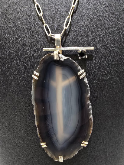 Dona Siebler - Dark And Stormy Pendant Necklace