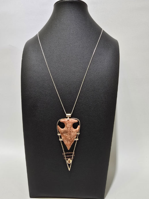 Dona Siebler - Large Arrowhead Pendant Necklace