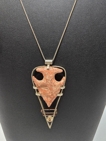 Dona Siebler - Large Arrowhead Pendant Necklace