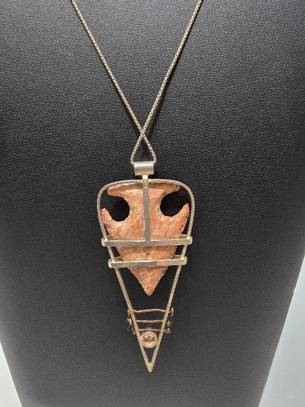 Dona Siebler - Large Arrowhead Pendant Necklace