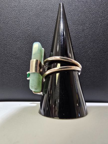 Dona Siebler - Green Agate Ring