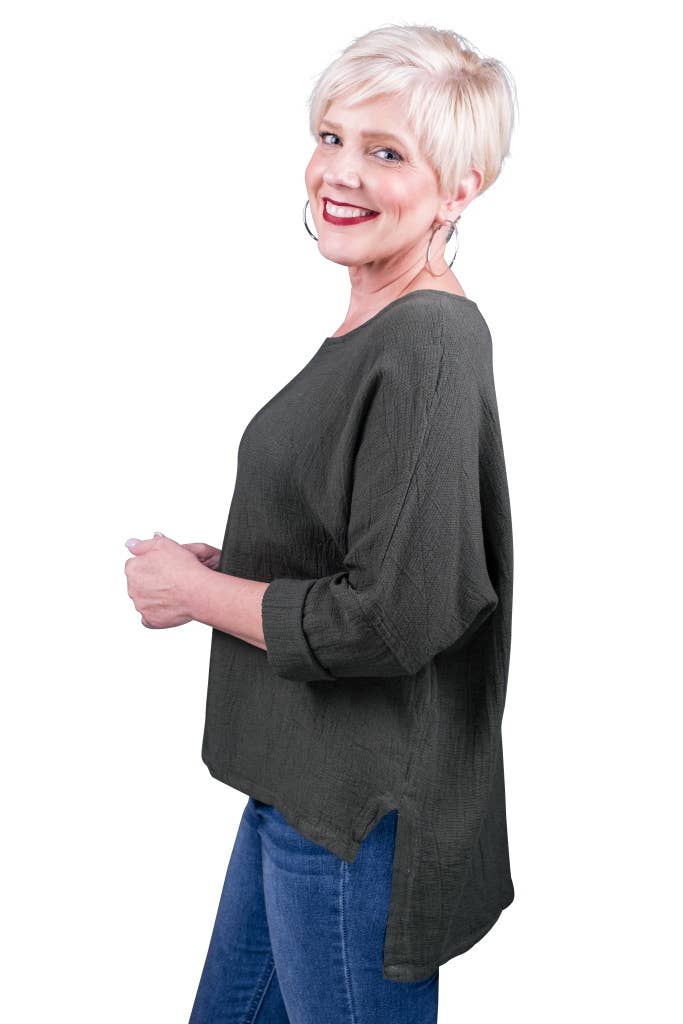 TINA Stephens - Noa Long Sleeve Raglan Top