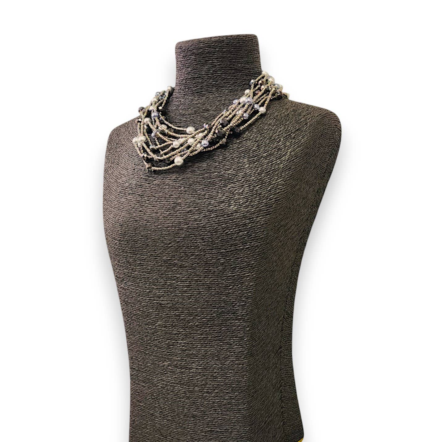 Bijoux Envie Jewelry - Hematite Seed Bead Necklace