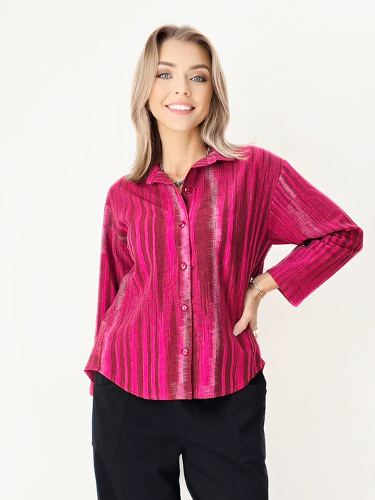 Raksa- Striped Cotton Button-Down Shirt