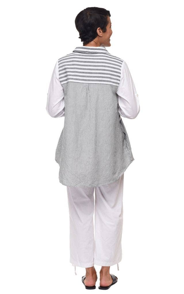 Tulip Clothing - Cooper Top in Ticking Stripe