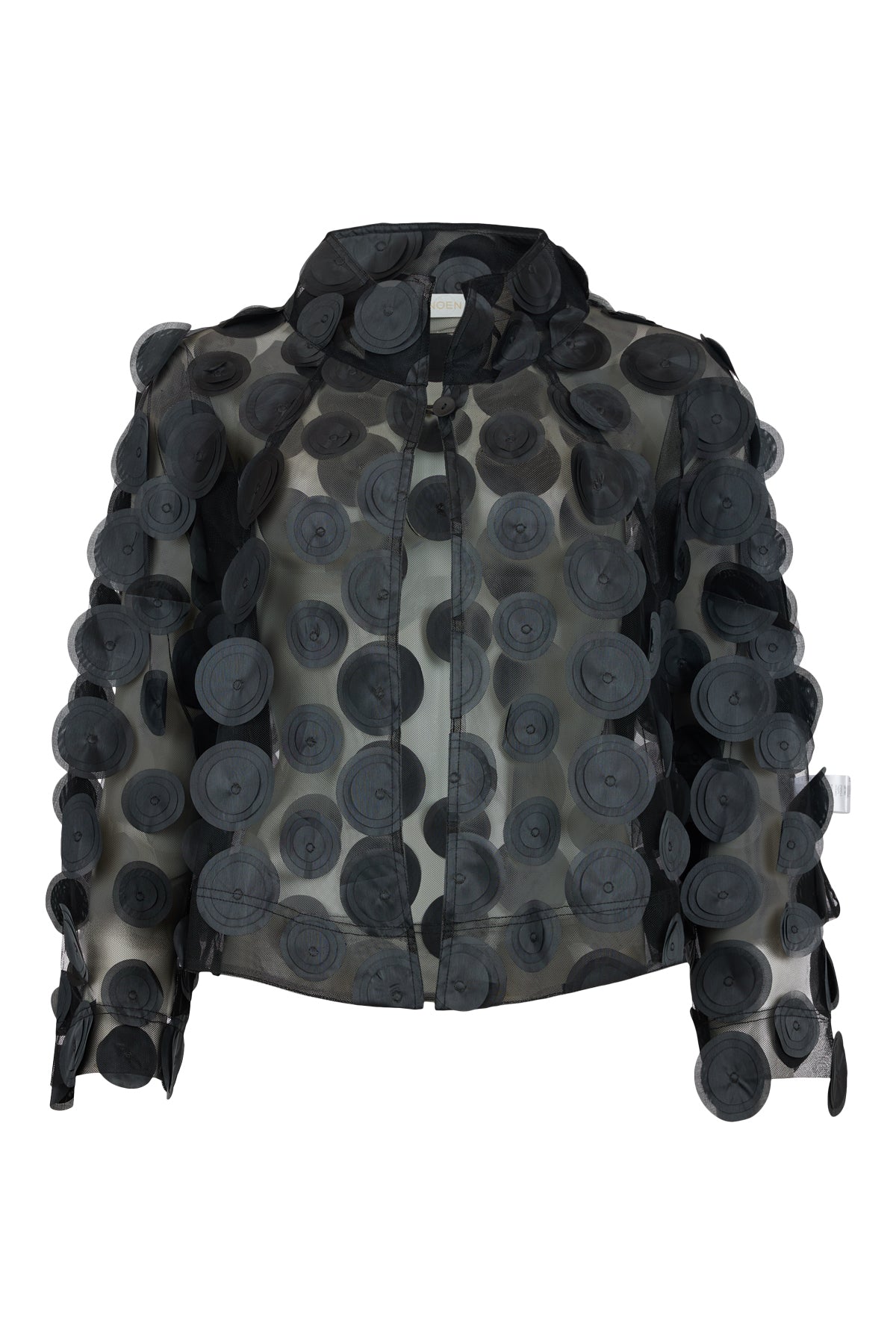 Noen- Circle Appliqué Mesh Jacket