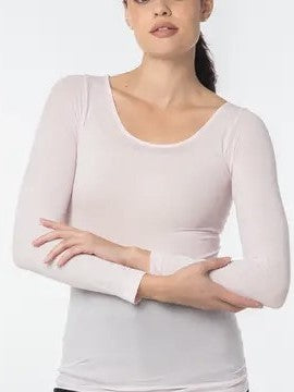 AMB Designs - Solid Scoop Neck Second Skin Top