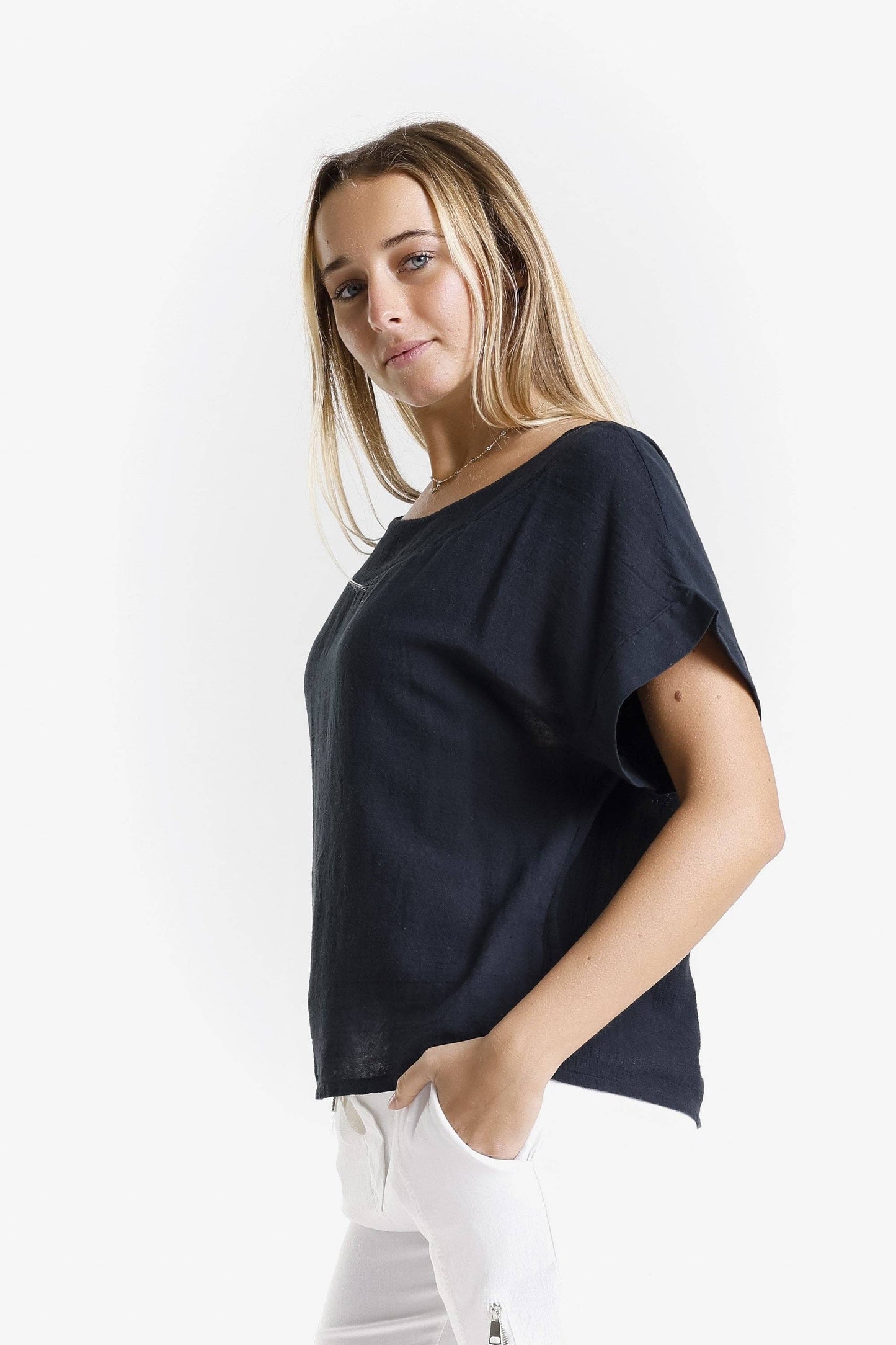 TINA Stephens - Gianna Top/ Black