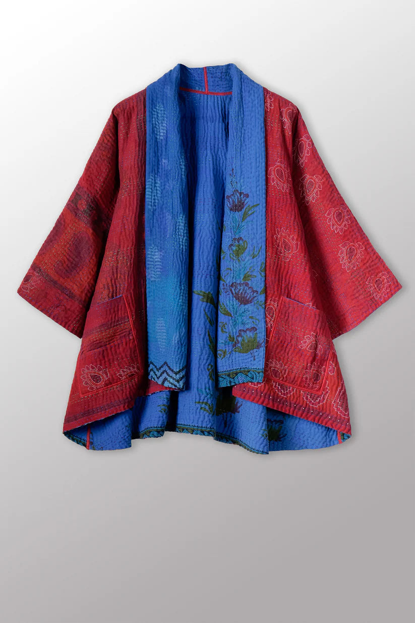 Mieko Mintz- COTTON OVERDYE KANTHA KIMONO JKT
