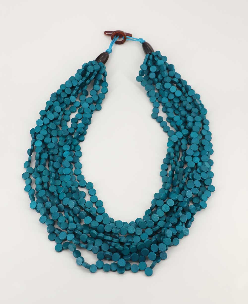 Culture Spot - Teal Twisted Strand Necklace