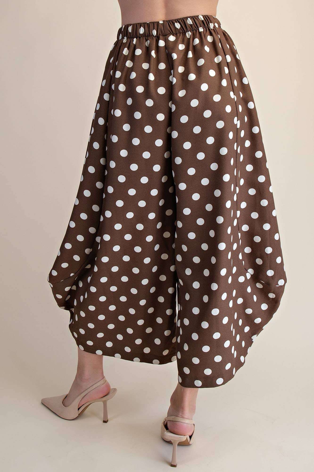 Glam -  Polka Dot Pants/ Brown