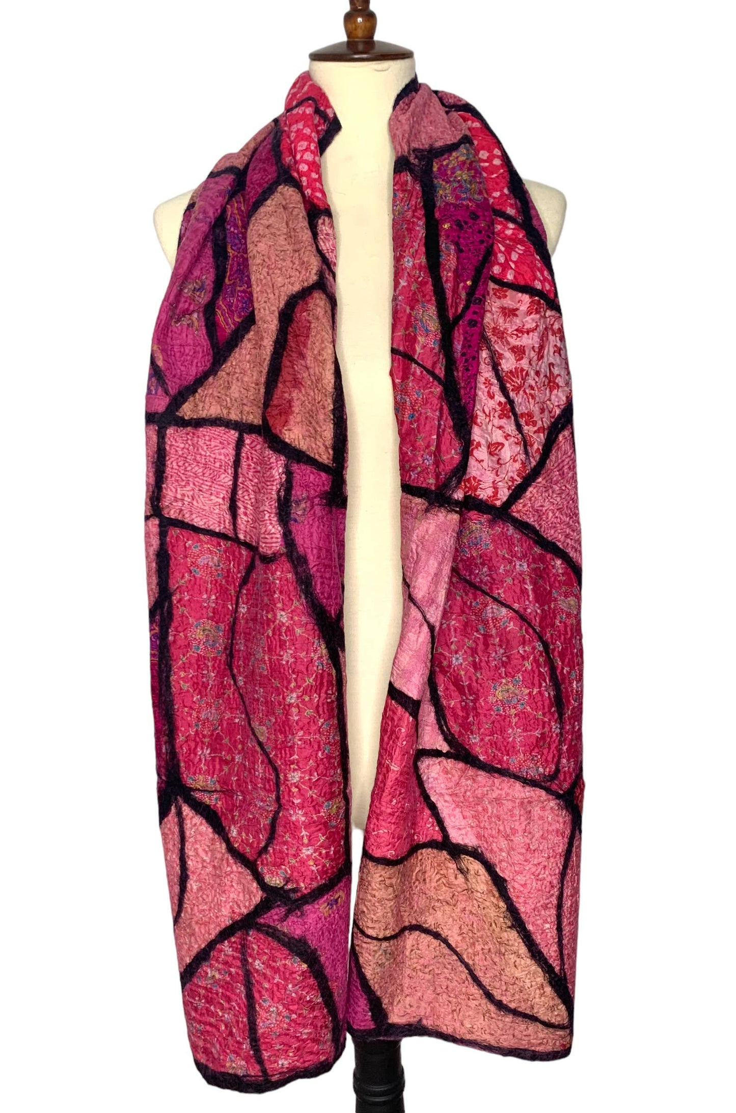 Pomegranate Moon - Sari Patchwork - Pink