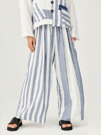 Mara Gibbucci- Blue Stripe Pants