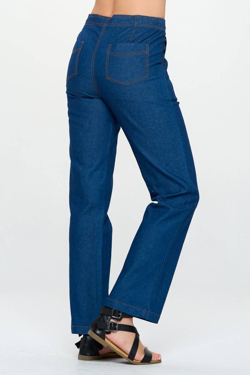 Focus Fashion - Knit Denim Pants