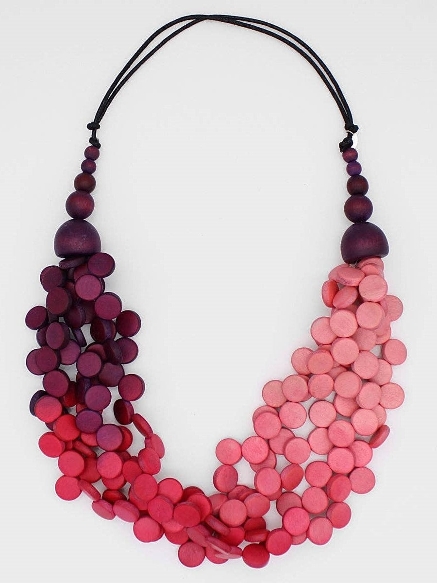 Sylca Designs - Ombre Red Gillian Necklace