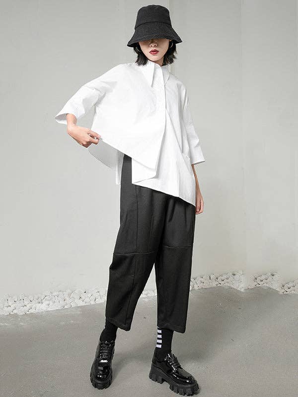 Mia Collection - the Modern Lines Asymmetrical Shirt