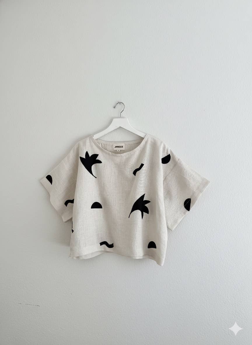 Joolee - Fall Oat Linen Top