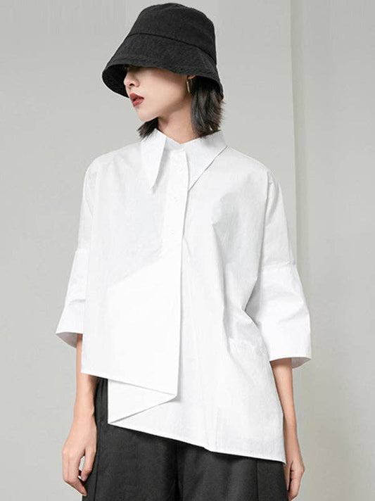 Mia Collection - the Modern Lines Asymmetrical Shirt