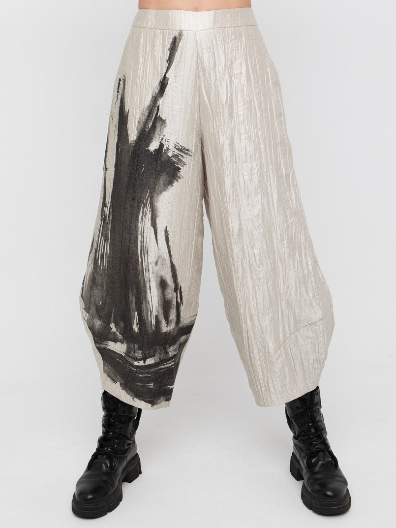 Ozai N KU- Lantern Pant/ Blush Stroke Print