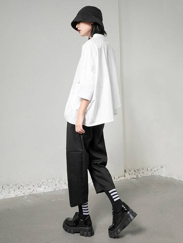 Mia Collection - the Modern Lines Asymmetrical Shirt