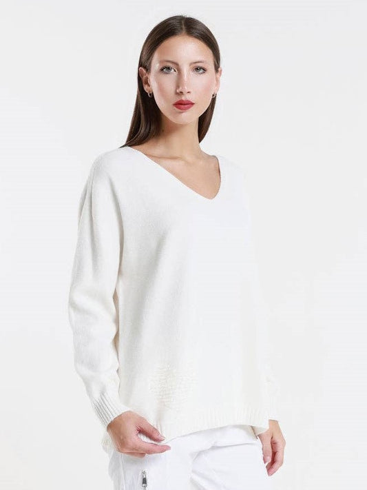 TINA Stephens- Callie Seriously Soft LS V-Neck Sweater