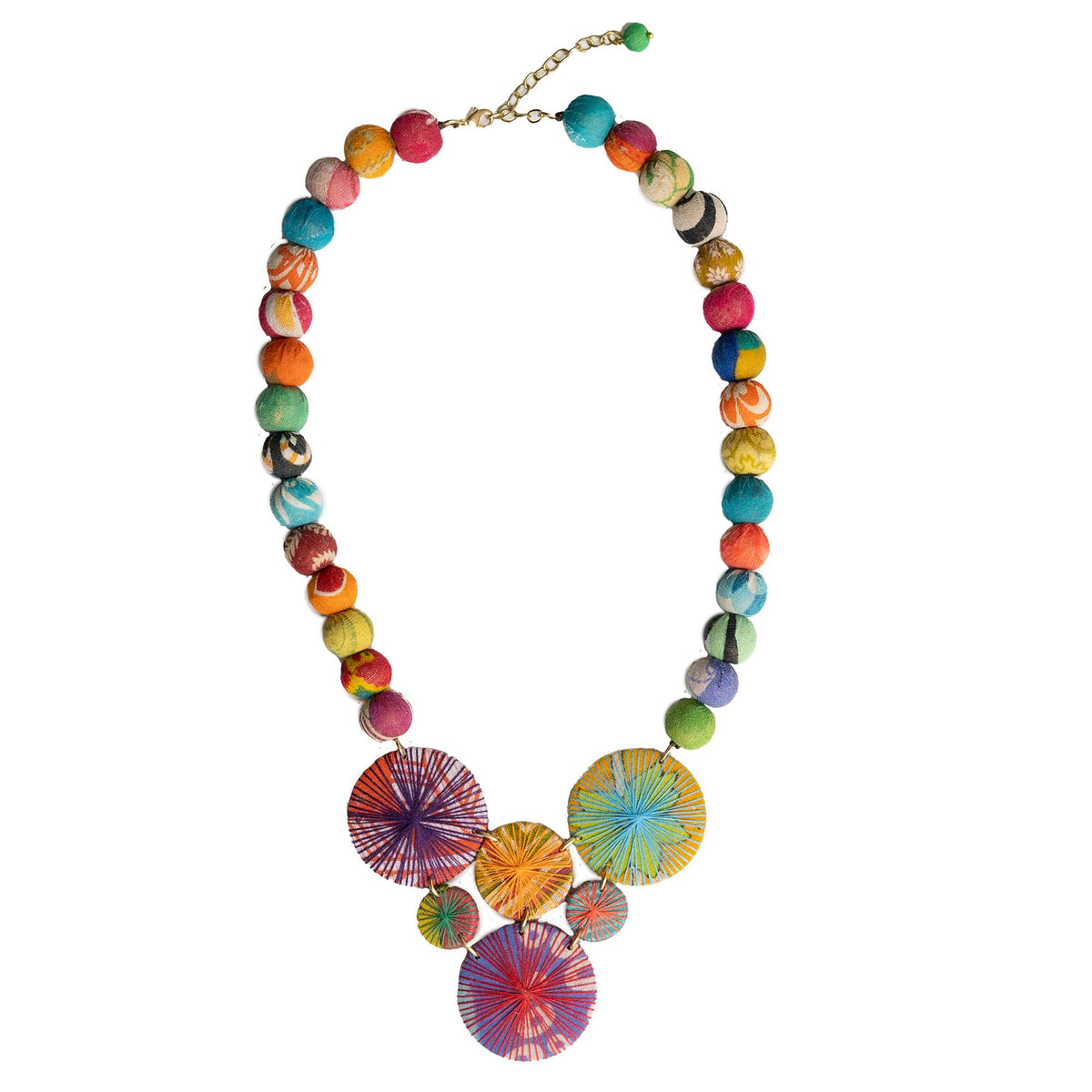 WorldFinds - Kantha Threadburst Necklace