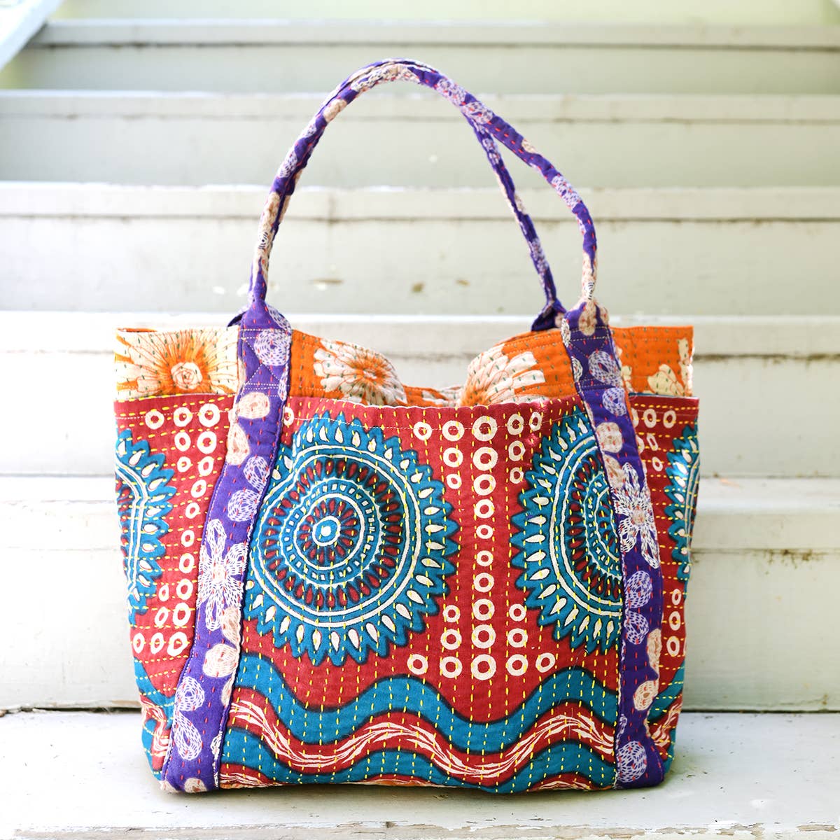 WorldFinds - Kantha Carryall Bag