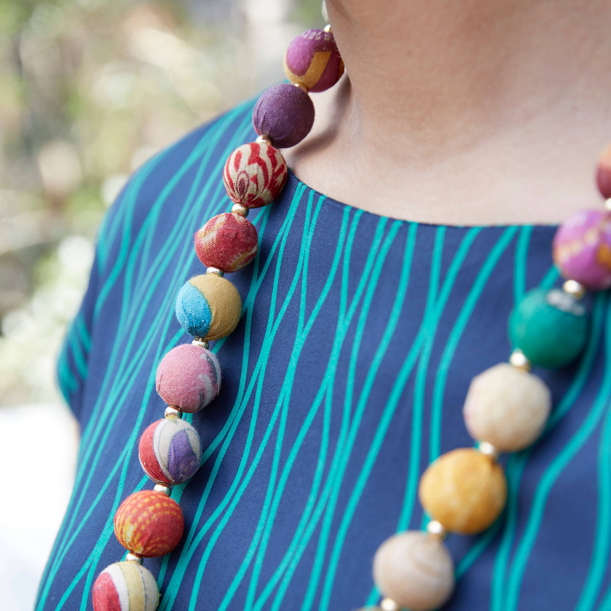 WorldFinds - Kantha Garland Necklace
