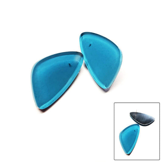 ALEX+SVET - EMILY LG stud earrings LUSH GLOW line: Aqua_Lake