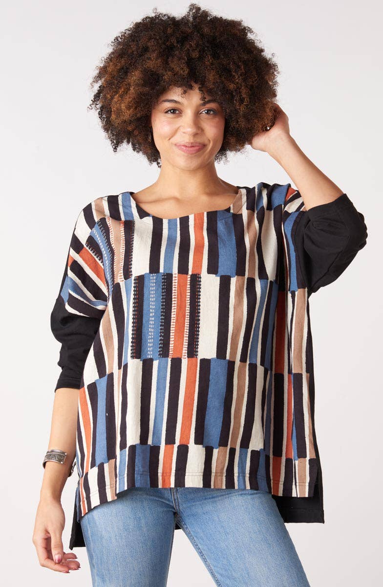 Handwork of India - Rivona Mixed Media Tee