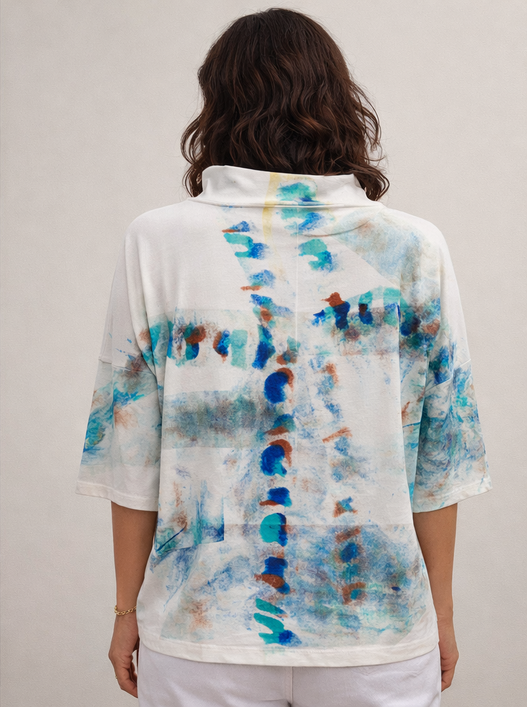 Alvarez Designs-  Carioca Hand-Painted Top