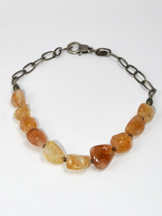NSerena Jewelry-Citrine Nugget Necklace