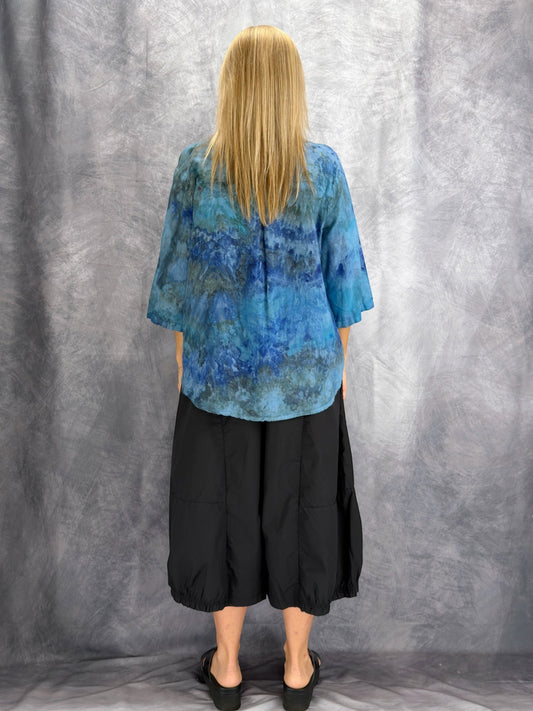 Narenee Designs – Ocean Mist Linen Top