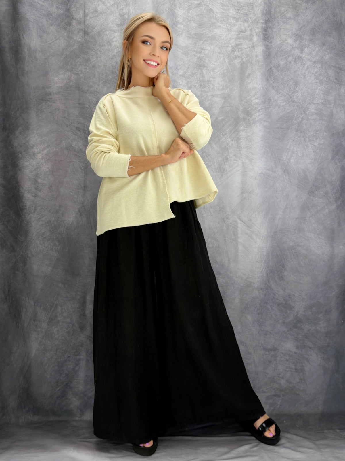 TINA Stephens - Whitney French Terry Seam Top