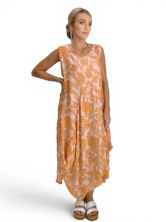 Dress to Kill- Glamour Dress/ Orange