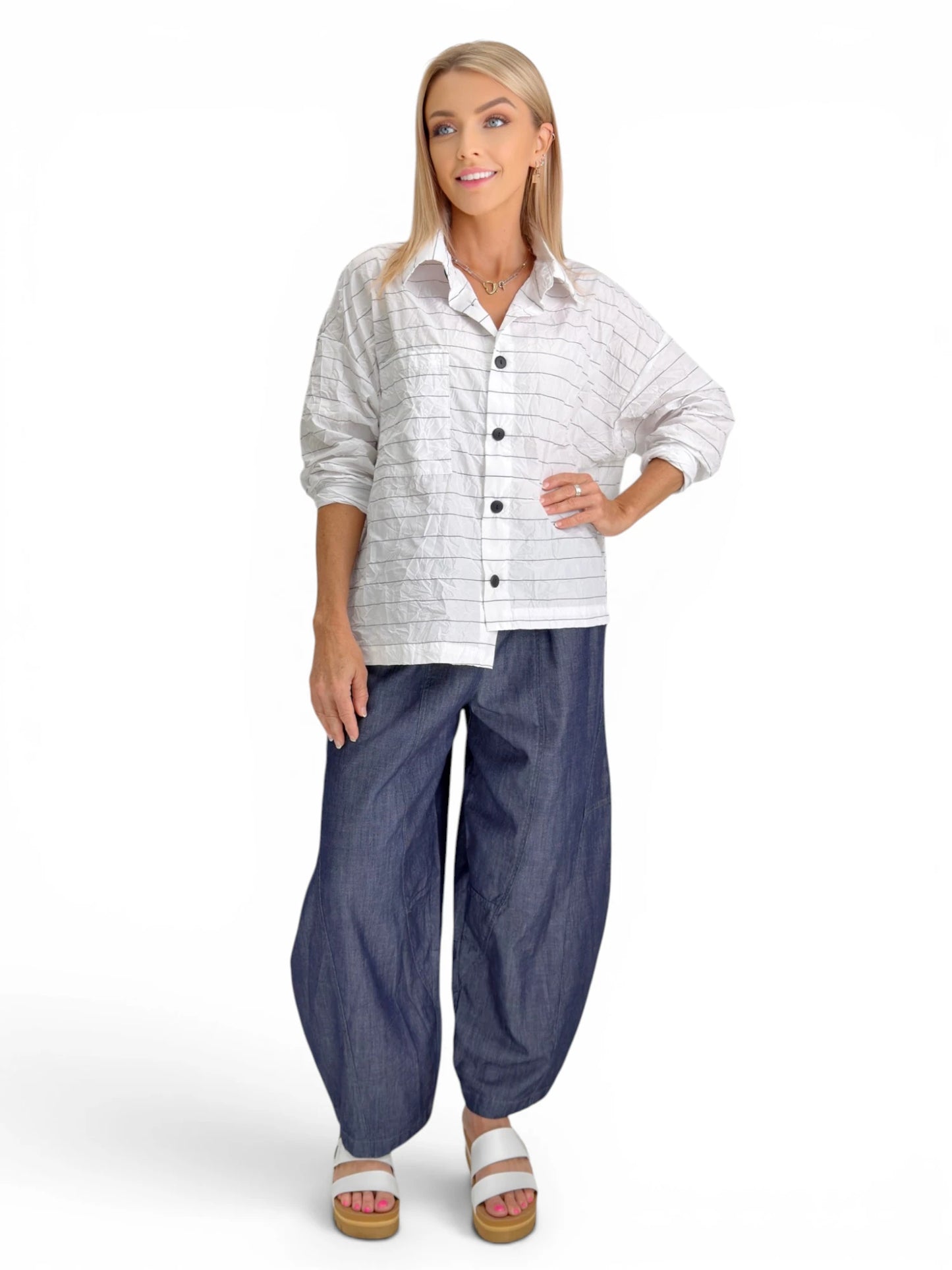 Dress to Kill- Puzzle Pants/ Denim