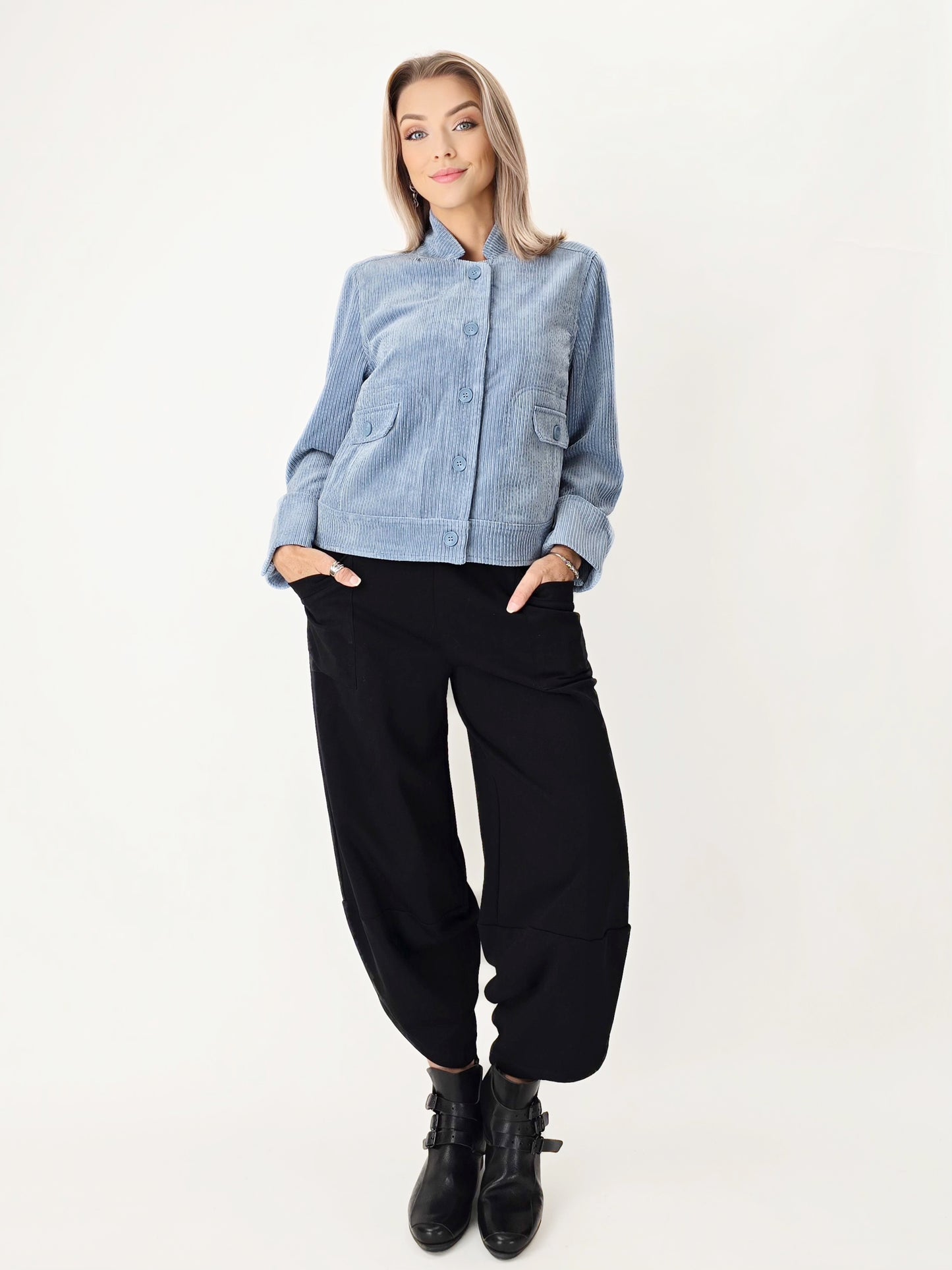 Noen- Powder Blue Corduroy Jacket