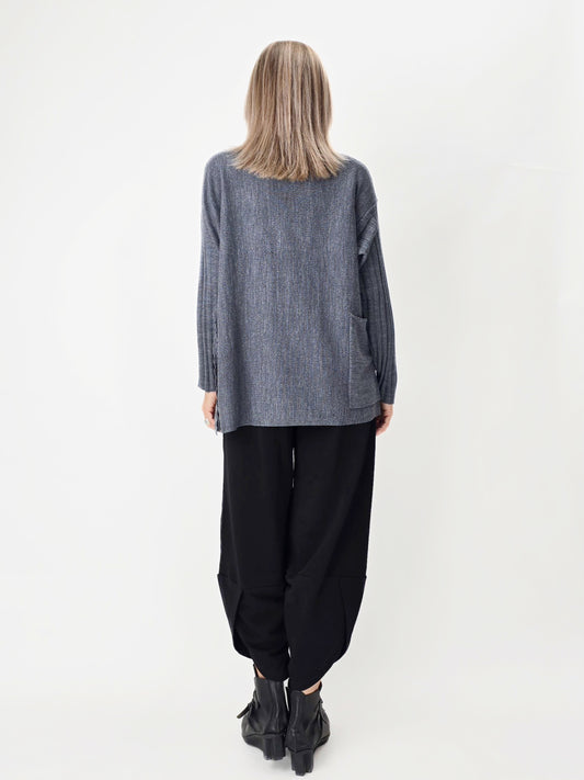Noen- Ribbed Sleeve Oversize Sweater