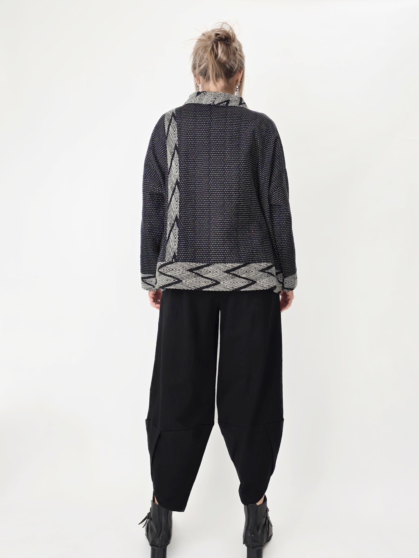 Raksa- Oversized Cotton Patchwork Blouse