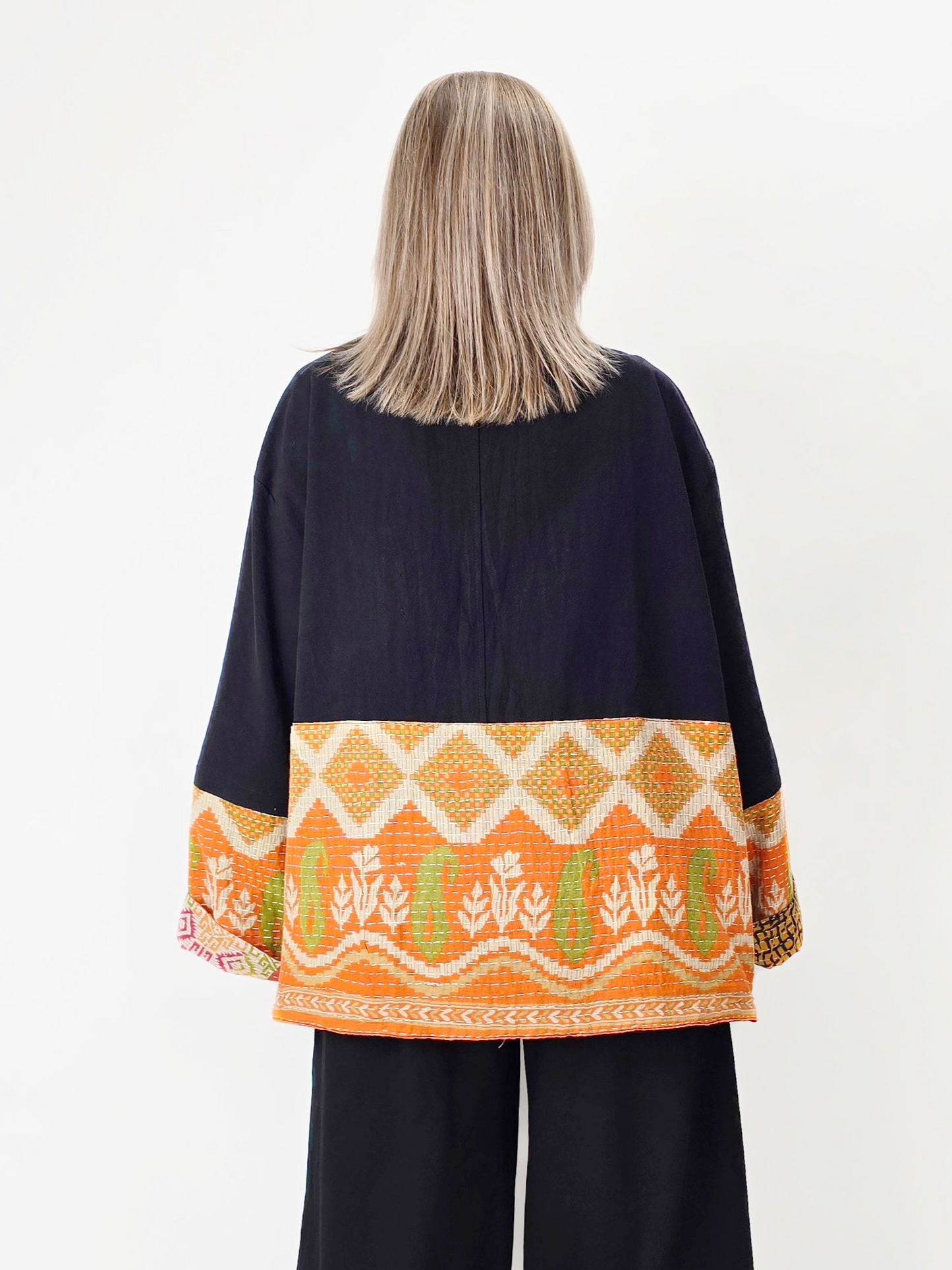 Narenee Designs- Handmade Patchwork Cotton Kimono – One of a Kind