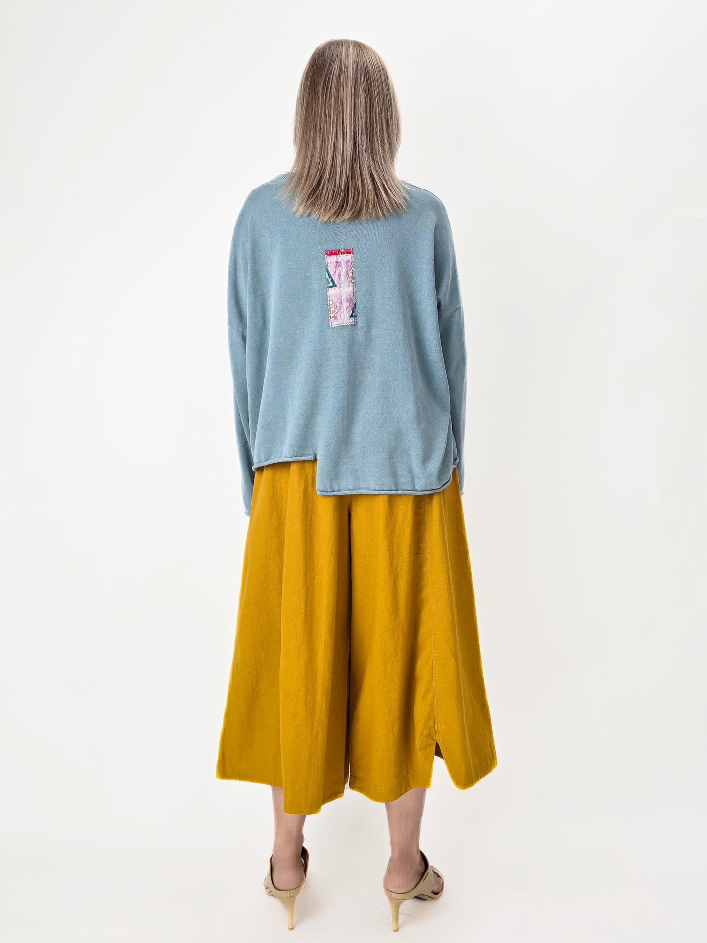 Narenee Designs- Hand-Stitched Patchwork Oversized Sweater