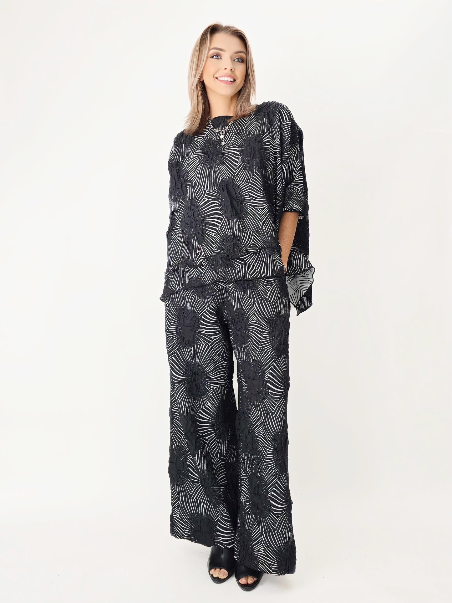 Heydari- Textured Oversize Top
