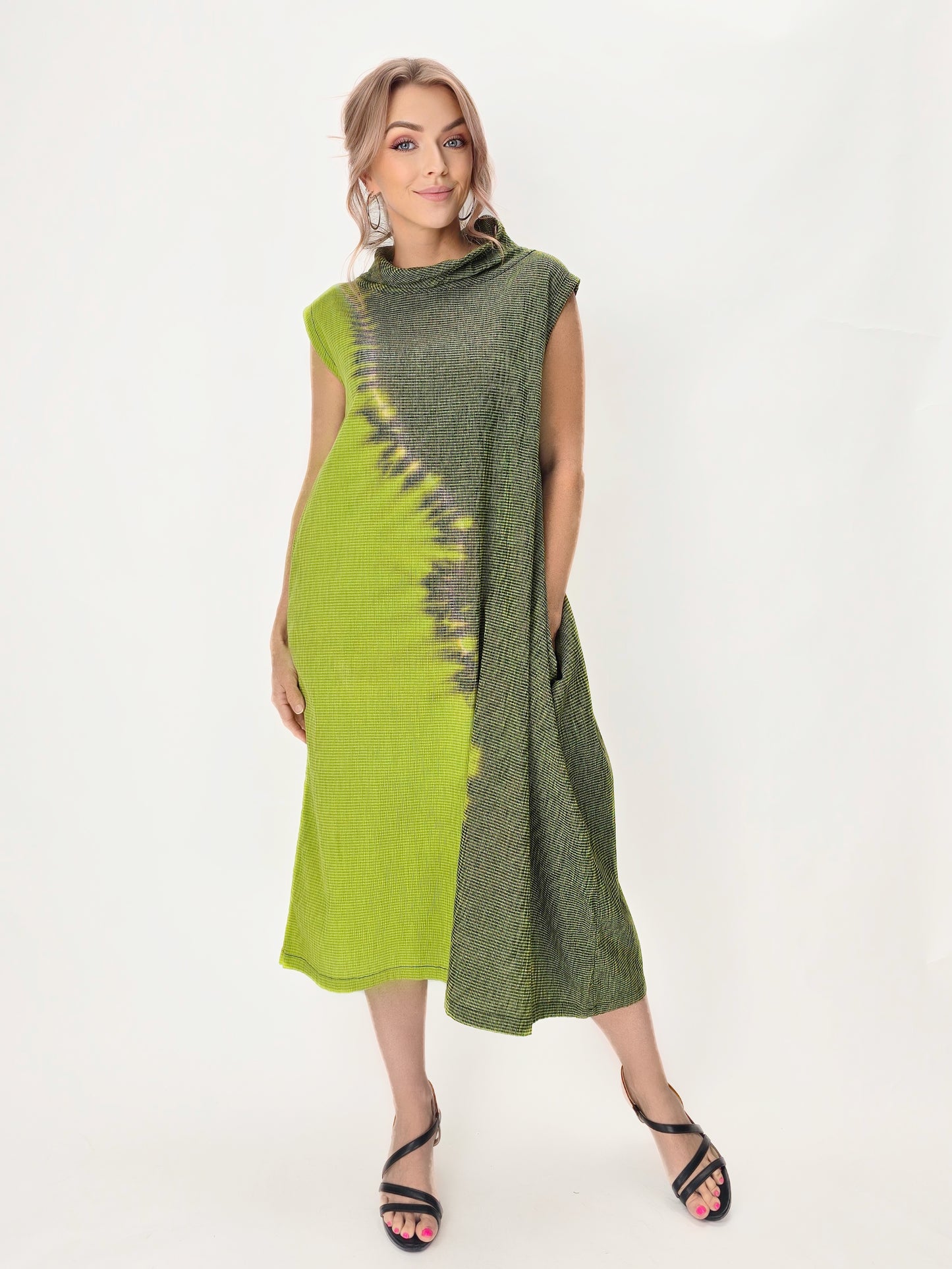 Steve Sells TS- #37- Gingham Path Lantern Dress