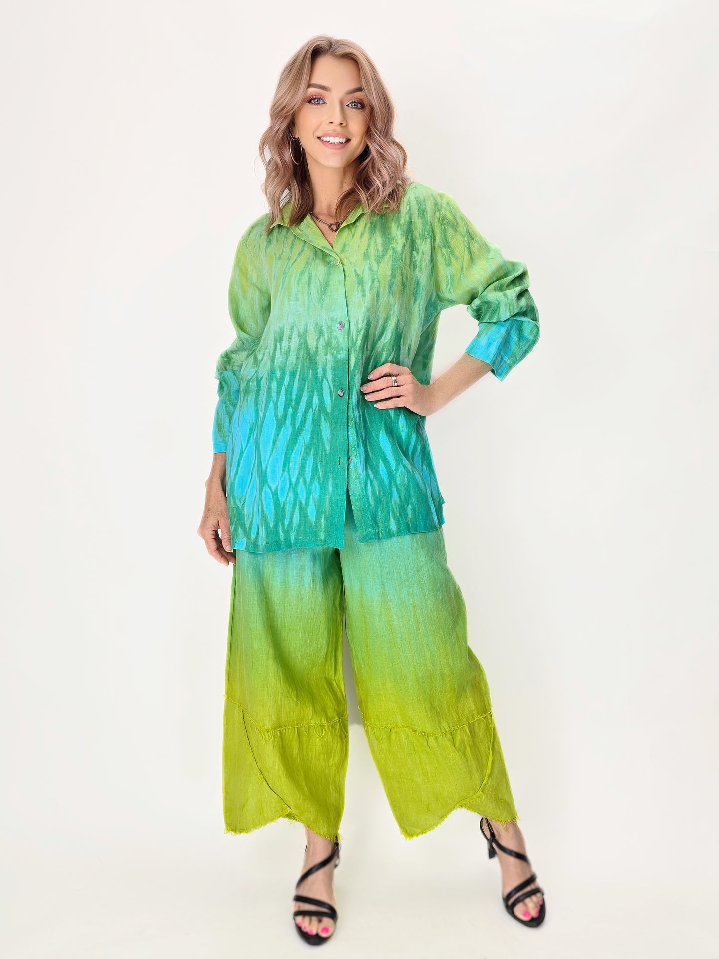 Steve Sells TS- #35- Linen Big Shirt