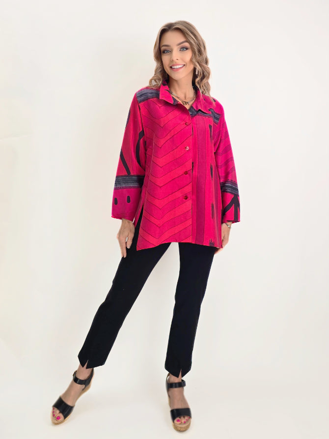 Kay Chapman- Dupioni Silk Issey Shirt