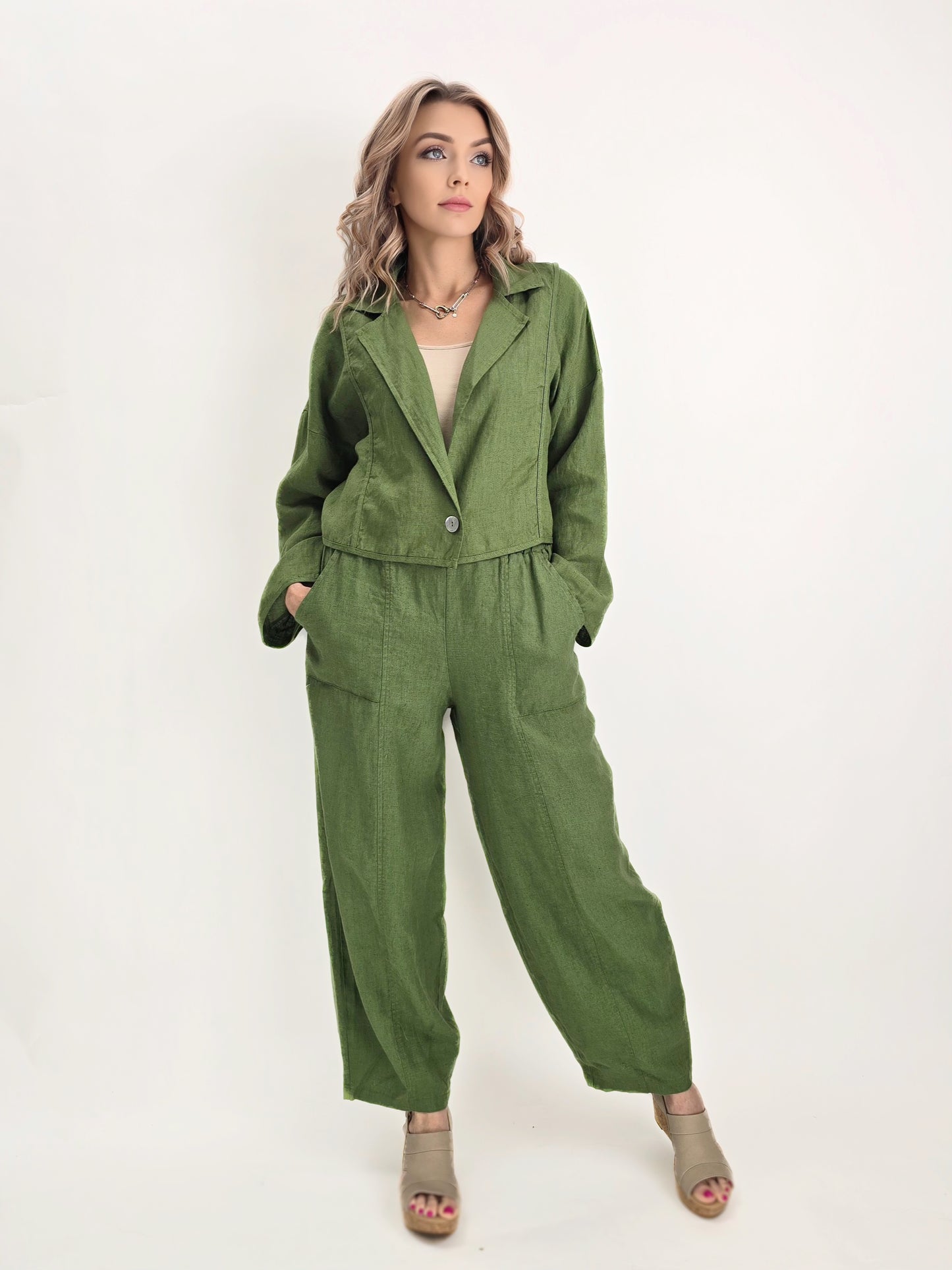 LUUKAA- Zenya Pant/ Apple Green