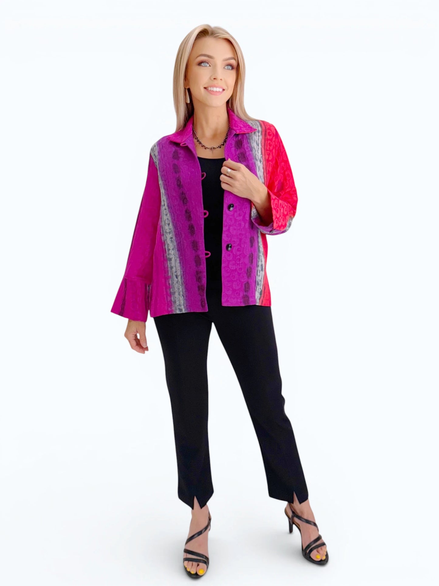 Kay Chapman Designs-  Loop Button Shirt/Jacket / K3
