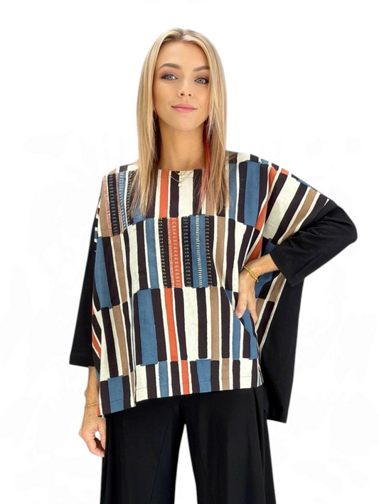Handwork of India - Rivona Mixed Media Tee