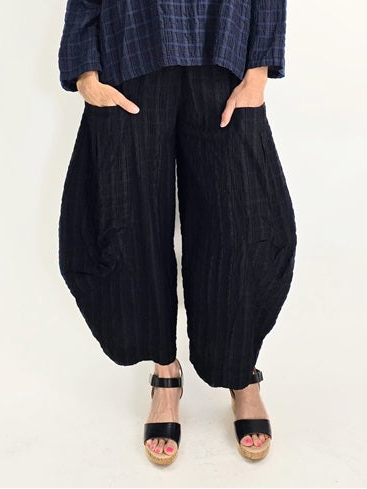 Eleven Stitch- Double Pocket Pants/ Black