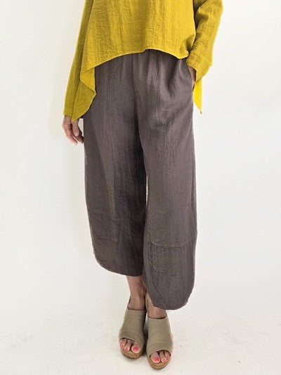 Eleven Stitch- Tucked Hem Pants
